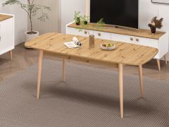 Mitra Yemek Masası - Artisan/Ahşap Ayak