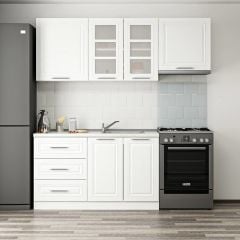 MİNAR 200 CM MEBRAN C MUTFAK DOLABI BEYAZ 200-MCB2