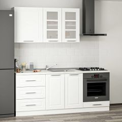 MİNAR 200 CM MEBRAN C MUTFAK DOLABI BEYAZ 200-MCB3