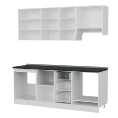 Minar 205 Cm Mutfak Dolabı Beyaz 205-B5