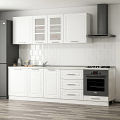 MİNAR 270 CM MEBRAN C MUTFAK DOLABI BEYAZ 270-MCB3