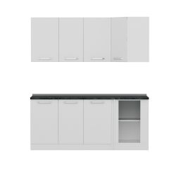 Minar 190Cm Köşe Mutfak Dolabı - Beyaz K190-B1