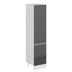 Alvinka Mutfak Modül Hg_J 50-H222Cm Boy Dolabı Beyaz Antrasit