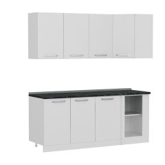 Minar 195Cm Köşe Mutfak Dolabı - Beyaz K195-B2