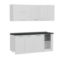 Minar 195Cm Köşe Mutfak Dolabı - Beyaz K195-B3