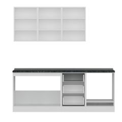 Minar 210 Cm Mutfak Dolabı Beyaz Dore 210-D6