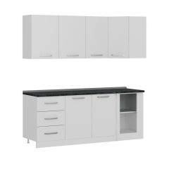 Minar 205Cm Köşe Mutfak Dolabı - Beyaz K205-B2