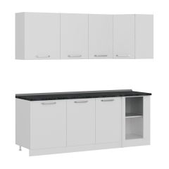 Minar 215Cm Köşe Mutfak Dolabı - Beyaz K215-B1