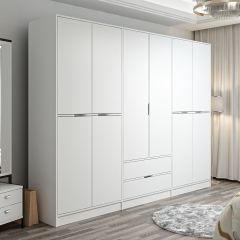 Elina 6 Kapaklı Dolap - Beyaz/Beyaz