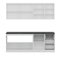 Minar 215 Cm Mutfak Dolabı Beyaz Antrasit 215-A2