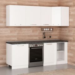 Minar 225Cm Köşe Mutfak Dolabı - Beyaz K225-B2