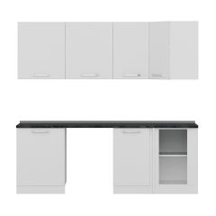 Minar 225Cm Köşe Mutfak Dolabı - Beyaz K225-B2