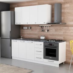 Minar 220 Cm Mutfak Dolabı Beyaz 220-B4