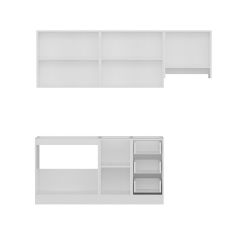 Minar 220 Cm Mutfak Dolabı Beyaz 220-B5