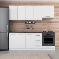 Minar 220 Cm Mutfak Dolabı Beyaz 220-B6