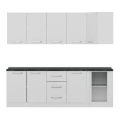 Minar 240Cm Köşe Mutfak Dolabı - Beyaz K240-B4