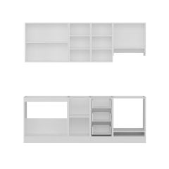 Minar 220 Cm Mutfak Dolabı Beyaz 220-B9