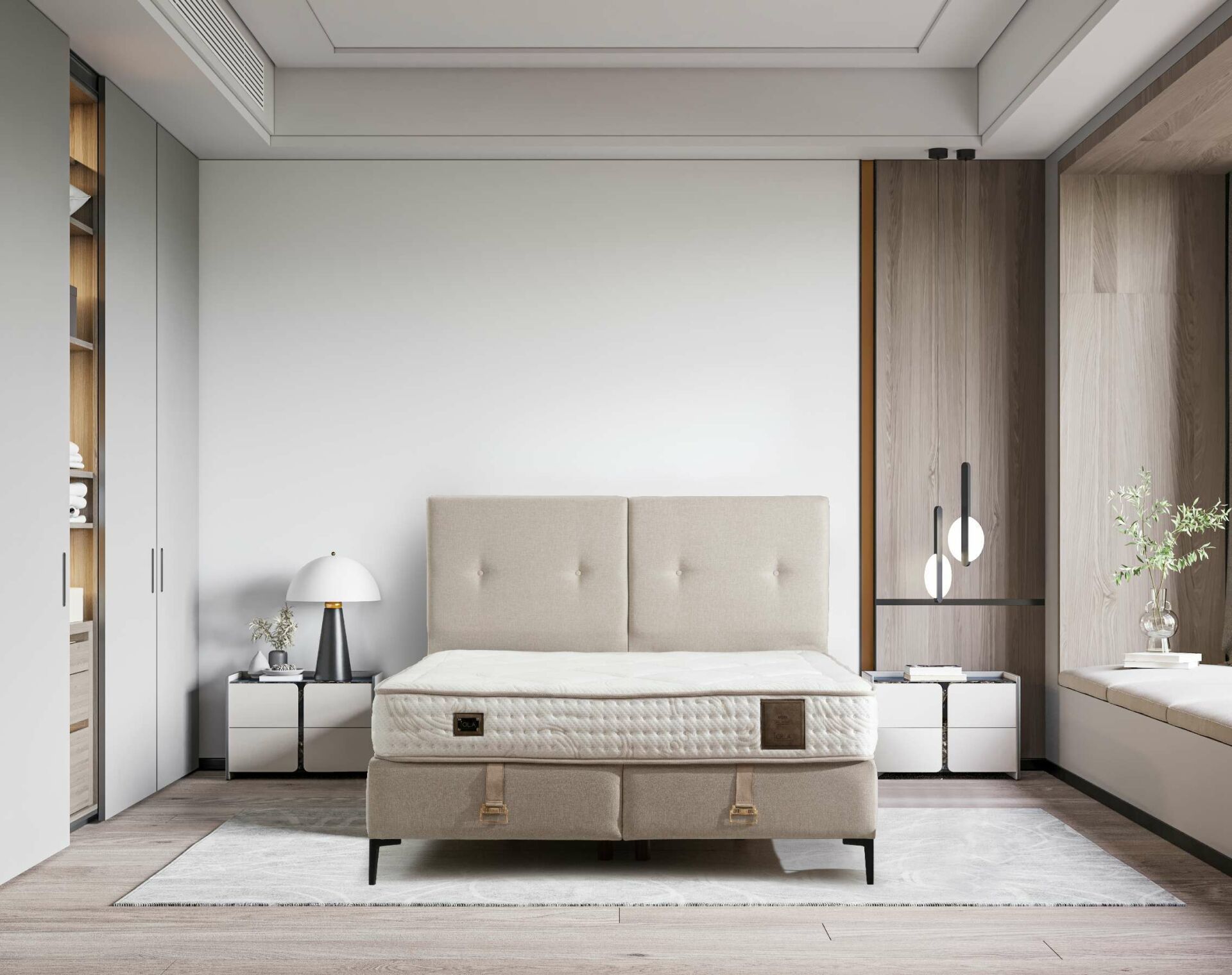 Bade Baza Başlık Yatak Seti 180x200