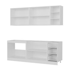 Minar 220 Cm Mutfak Dolabı Beyaz Dore 220-D3