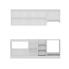 Minar 220 Cm Mutfak Dolabı Beyaz Dore 220-D6