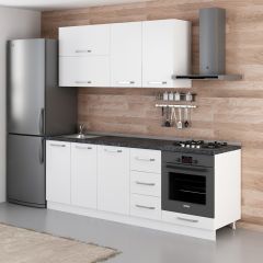 Minar 225 Cm Mutfak Dolabı Beyaz 225-B3