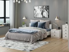 Kale Yatak Odası Set 66 Beyaz Mebran