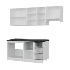 Minar 225 Cm Mutfak Dolabı Beyaz Dore 225-D4