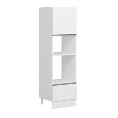 Alvinka Mutfak Modül J Kulp 60-H210Cm Boy Ankastre Dolabı Beyaz