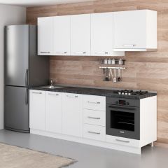 Minar 230 Cm Mutfak Dolabı Beyaz 230-B8