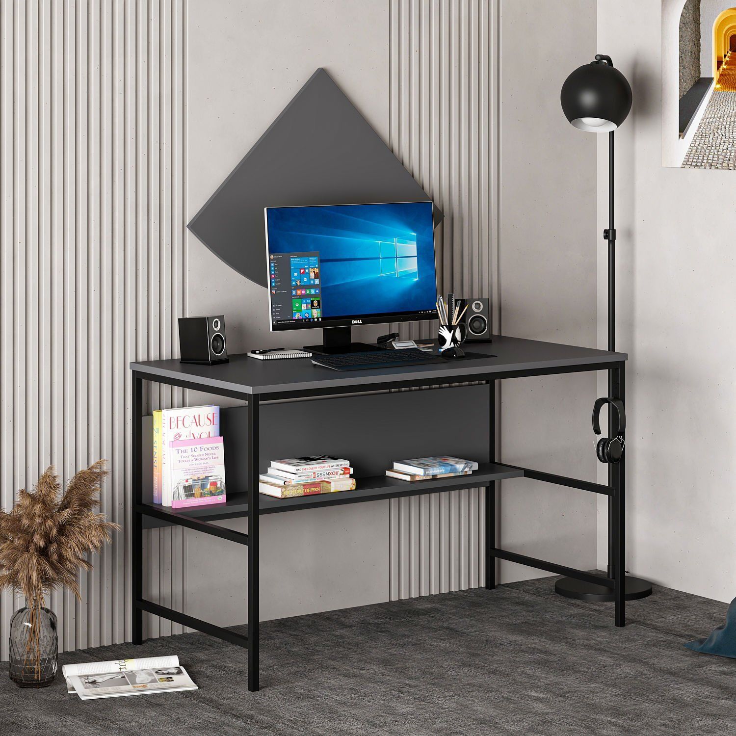 Minar Greta Çalışma Masası Modül1 - Antrasit