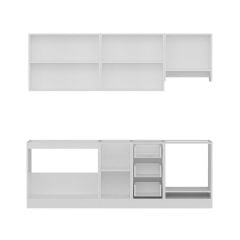 Minar 230 Cm Mutfak Dolabı Beyaz Dore 230-D5