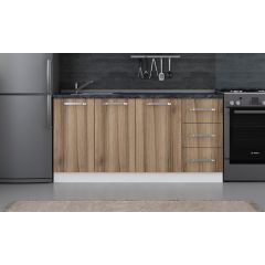 Minar 165 Cm Mutfak Dolabı Beyaz Dore 165-D1-Alt Modül