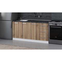 Minar 165 Cm Mutfak Dolabı Beyaz Dore 165-D1-Alt Modül