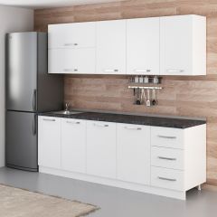 Minar 235 Cm Mutfak Dolabı Beyaz 235-B2