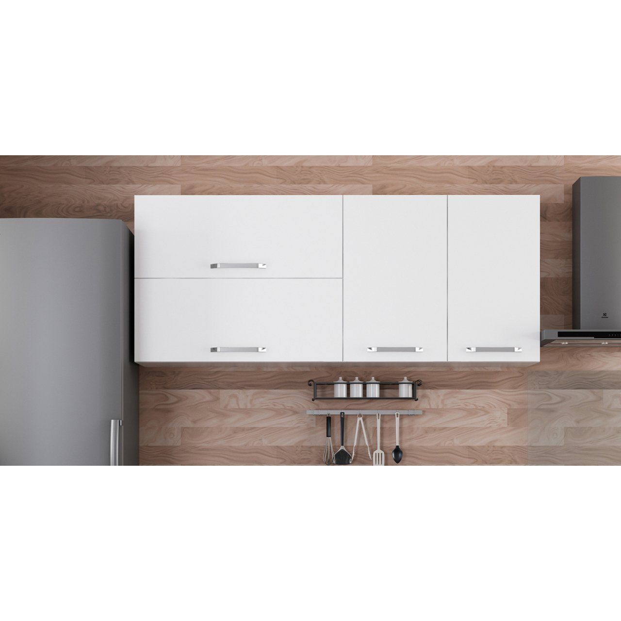 Minar 175 Cm Mutfak Dolabı Beyaz 175-B2-Üst Modül