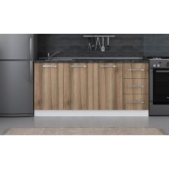 Minar 175 Cm Mutfak Dolabı Beyaz Dore 175-D1-Alt Modül