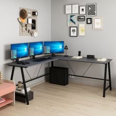 Team L Köşe Çalışma Masası - Antrasit