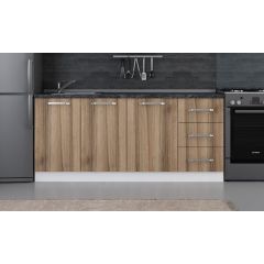 Minar 185 Cm Mutfak Dolabı Beyaz Dore 185-D1-Alt Modül