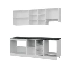 Minar 235 Cm Mutfak Dolabı Beyaz Dore 235-D8