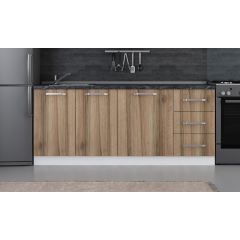 Minar 195 Cm Mutfak Dolabı Beyaz Dore 195-D1-Alt Modül