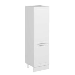 Alvinka Mutfak Modül Mbr_C 60-H210Cm Boy Dolabı Beyaz Beyaz