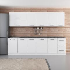 Minar 280 Cm Mutfak Dolabı Beyaz 280-B1