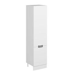 Alvinka Mutfak Modül Mbr_A 60-H240Cm Boy Dolabı Beyaz Beyaz