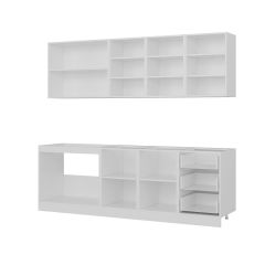 Minar 240 Cm Mutfak Dolabı Beyaz Dore 240-D2