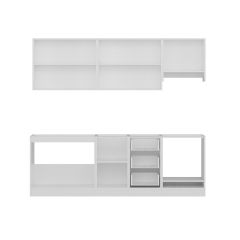 Minar 240 Cm Mutfak Dolabı Beyaz Dore 240-D6