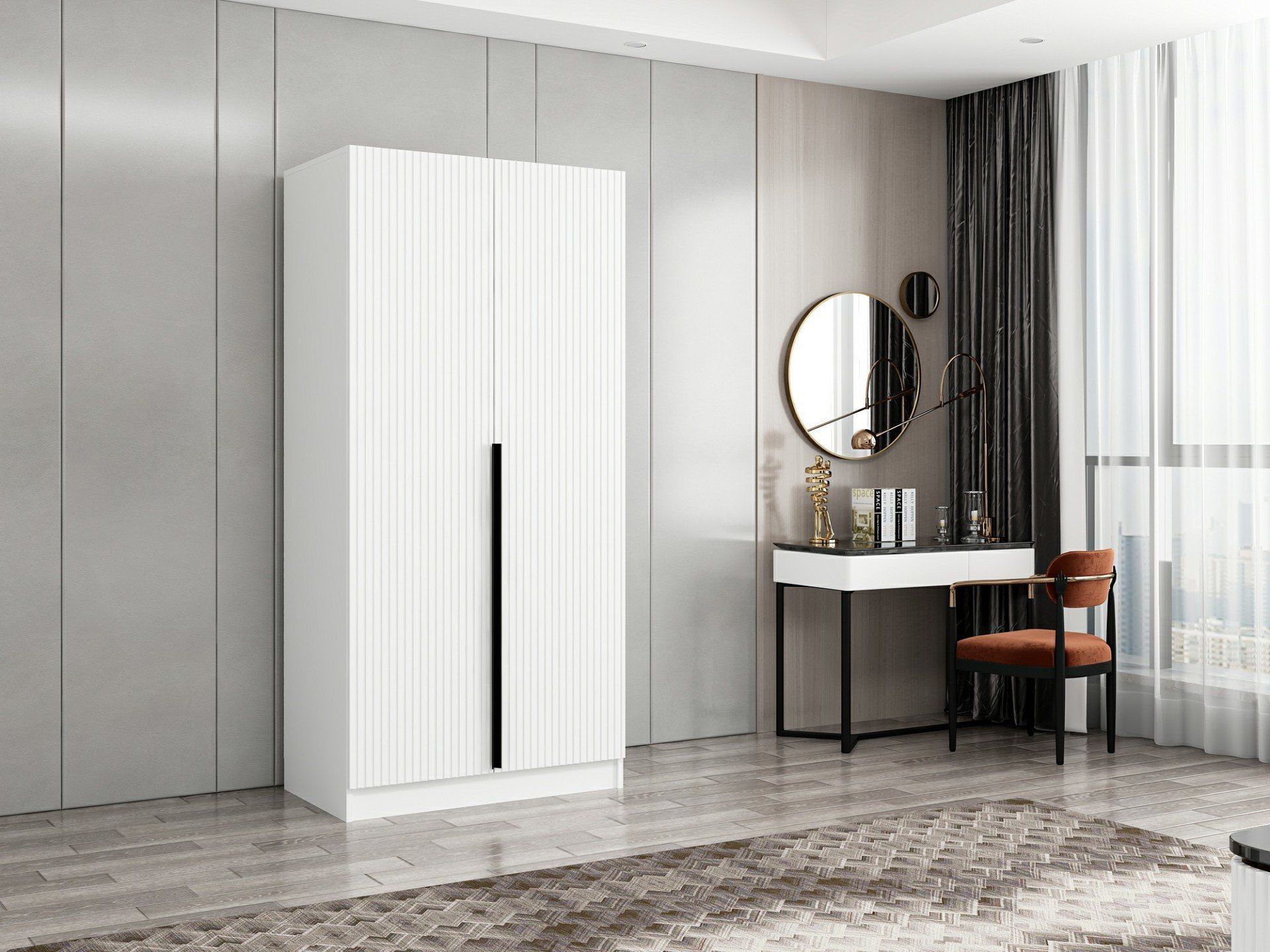 Kale Plus 2 Mebran Kapaklı Dolap Beyaz Mebran