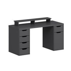 Alen 150 Cm 5 Çekmeceli Dolaplı Çalışma & Oyuncu Masası - Antrasit