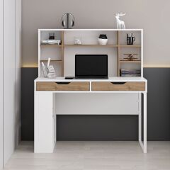 Mila Çalışma Masası - Beyaz/Rahle