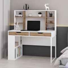 Mila Çalışma Masası - Beyaz/Rahle