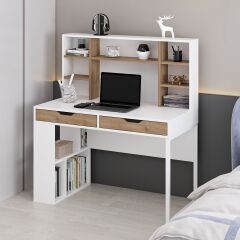 Mila Çalışma Masası - Beyaz/Rahle